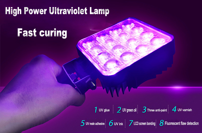 Uv Light for Resin, 48w Portable Fast Curing Lamp with 21 Double Light  Source Lamp Beads