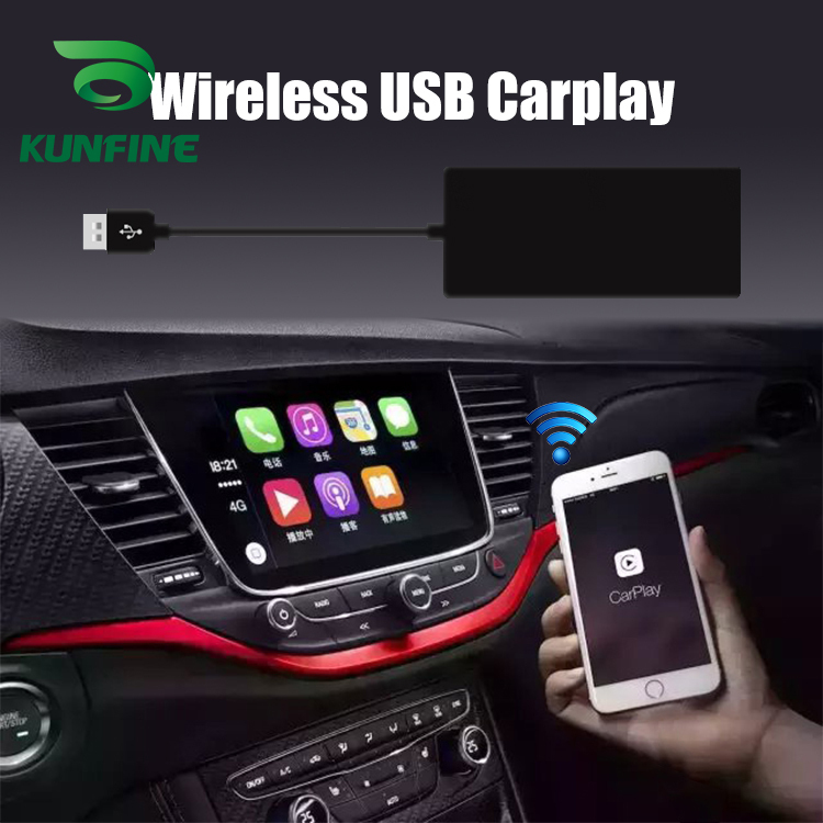 KUNFINE Wireless Wire Apple CarPlay Dongle for Android Car stereo Unit