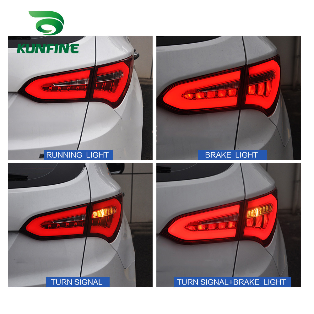 Car Tail Light Assembly For Hyundai Santa Fe 2013-2015 Brake Light With Turning Signal Light Car 2014 Hyundai Santa Fe Brake Light Replacement
