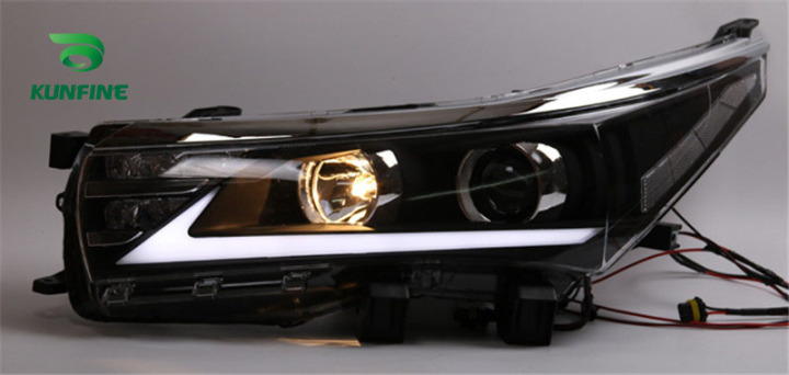 Kunfine Car Styling Car Headlight Assembly For Toyota Corolla 2014 2016 Led Head Lamp Car Tuning Light Parts Plug And Play On Sale