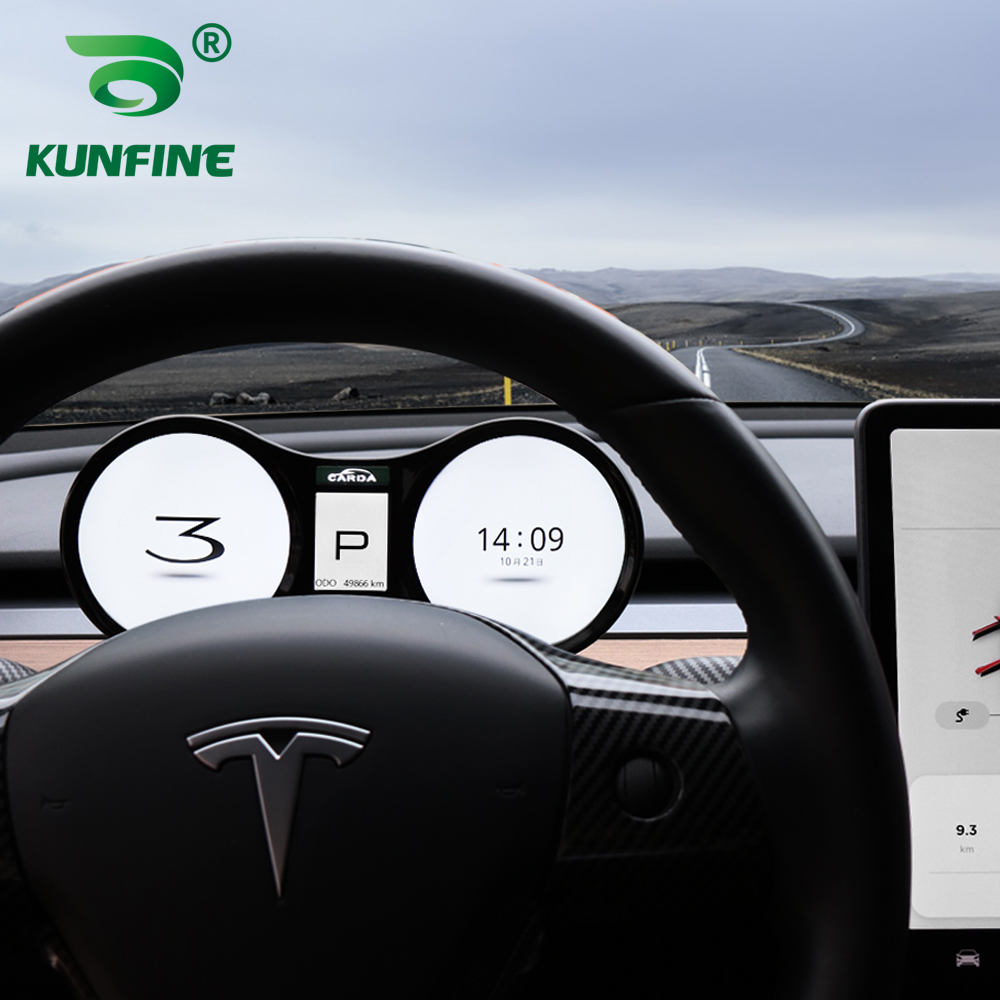 Car HUD LCD Dashboard display Instrument for Tesla Model 3 / Model Y  Multimedia Digital Cluster tuning parts on sale