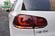 Car styling Car Tail Light Assembly For VW golf6 mk6 R20 2008-2013 Brake Light flowing water flicker With Turning Signal Light