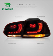 Car styling Car Tail Light Assembly For VW golf6 mk6 R20 2008-2013 Brake Light flowing water flicker With Turning Signal Light