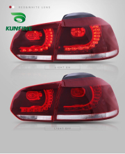 Car styling Car Tail Light Assembly For VW golf6 mk6 R20 2008-2013 Brake Light flowing water flicker With Turning Signal Light
