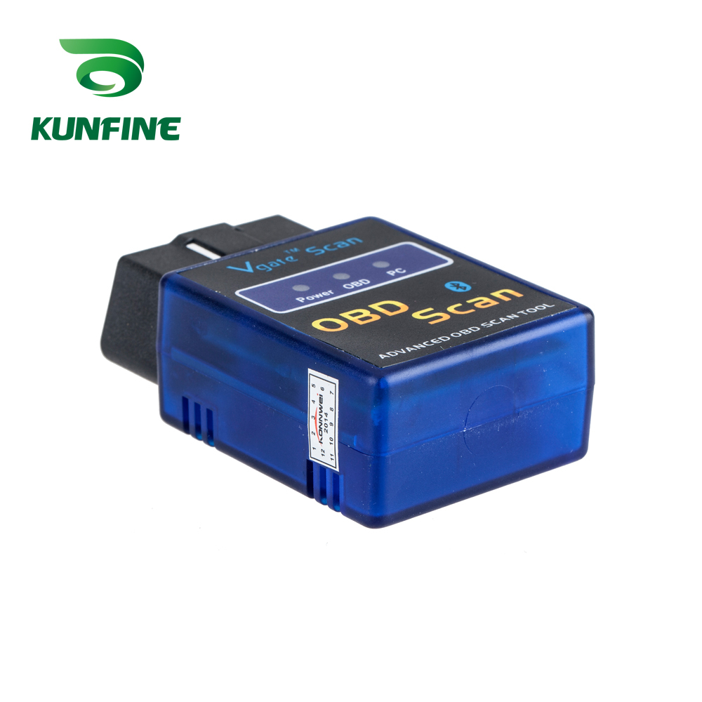 KUNFINE OBD II Vgate Scan ELM327 Bluetooth Car-detector ELM 327  Diagnostic-tool OBD OBD2 scanner auto Adapter Diagnostic Tool on sale