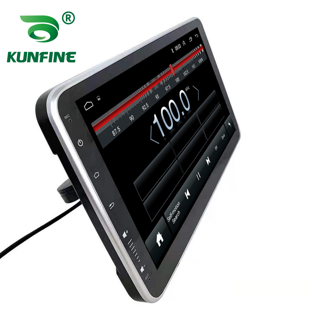 KUNFINE Universal Android Autoradio FM Radio Navegación del Coche Estéreo  Pad Reproductor Multimedia GPS 10 IPS Pantalla Táctil BT WiFi 2 DIN
