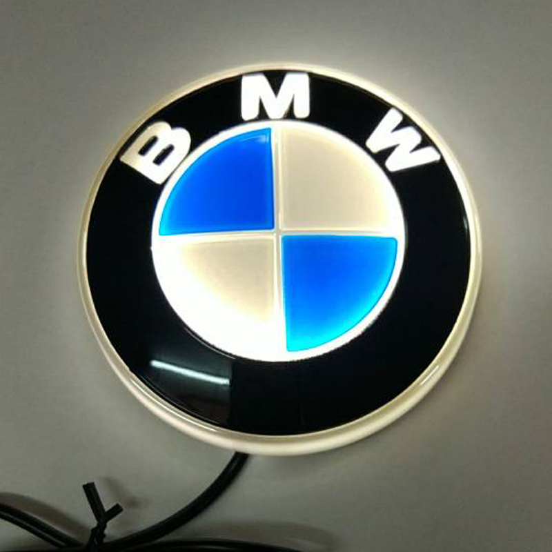 Newest bmw 8.2cm led emblem light