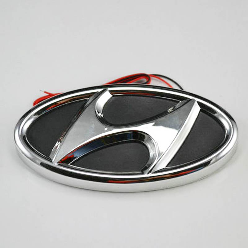 5D-Auto-Frontgrill-Kofferraum-Logo-LED-Licht-Nachrüstung für Hyundai Ix35  Accent I30 Bayon Genesis Coupé Verna Elantra Tucson Santafe