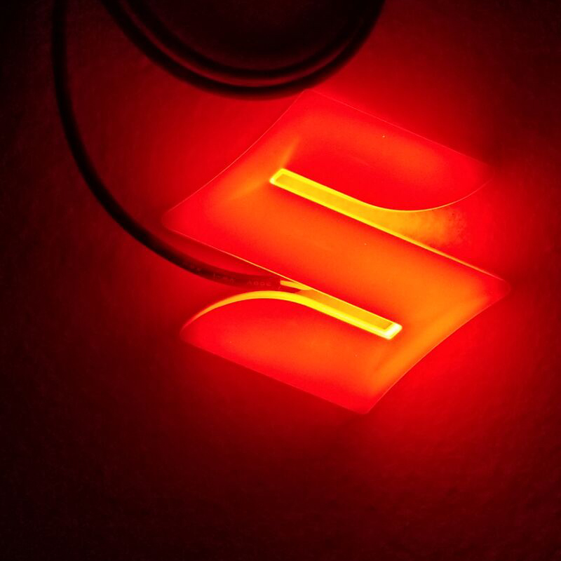 5D Car LED Badge Light Car LED Emblem Light For suzuki Alto Logo Size  8.06cm*8cm Red Blue White