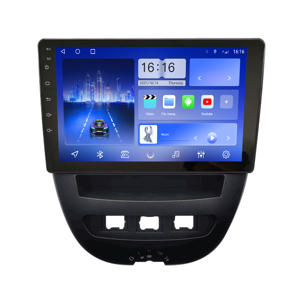 Android 10 stereo for TOYOTA AYGO/CITROEN C1/PEUGEOT 2005-2014 GPS multimedia bluetooth radio head unit player on sale