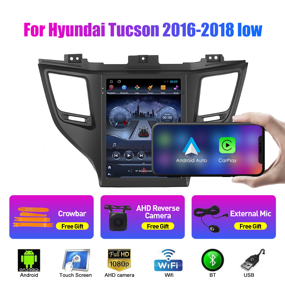 9.7 Inch Tesla Style 2 Din Android Car Radio For Hyundai Tucson 16