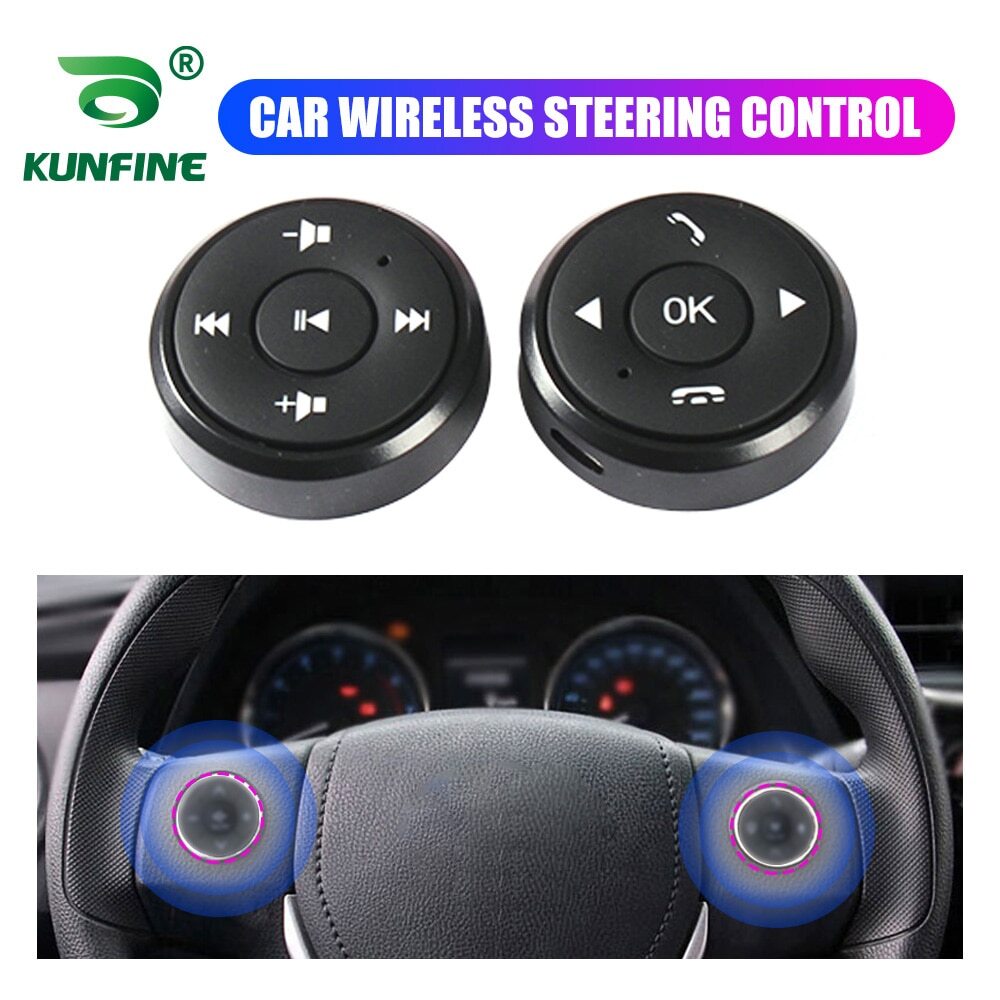 Universal Wireless Remote Control Car steering wheel button Car DVD Player Radio GPS Navigation Multi function Switch Button on sale