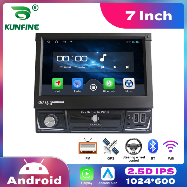 Radio 1DIN Universal GPS FM CarPlay Android Auto Bluetooth USB A2DP