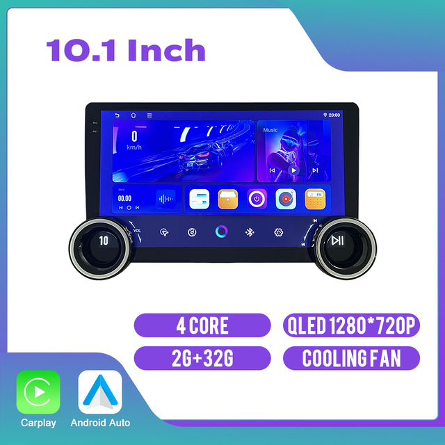 Kunfine 9-inch Android Car Stereo With CarPlay - For Mazda 2 2007-2014