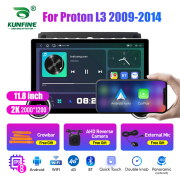 11.8 Inch 2K Double Knobs 2 Din Car Radio For Proton L3 2009 - 2014 Car Radio DVD Multimedia Video Player Android Auto Carplay