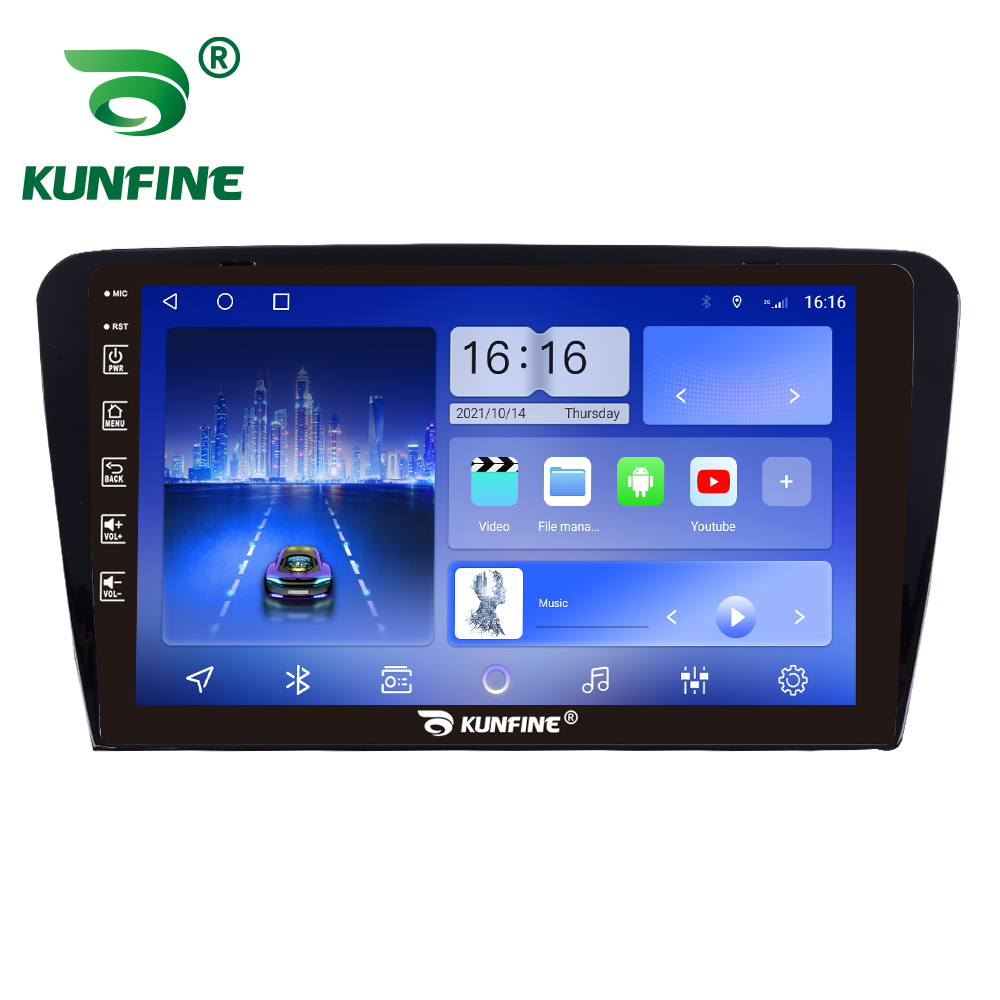 YUNTX Android 14 2 Din Radio con navigazione per Skoda Octavia (2014-2018): [Integrato CarPlay/Android Auto/DSP/GPS]-IPS 2.5D 10.1Touch screen-DAB/ Bluetooth 5.0/WiFi/Controllo del volante/USB