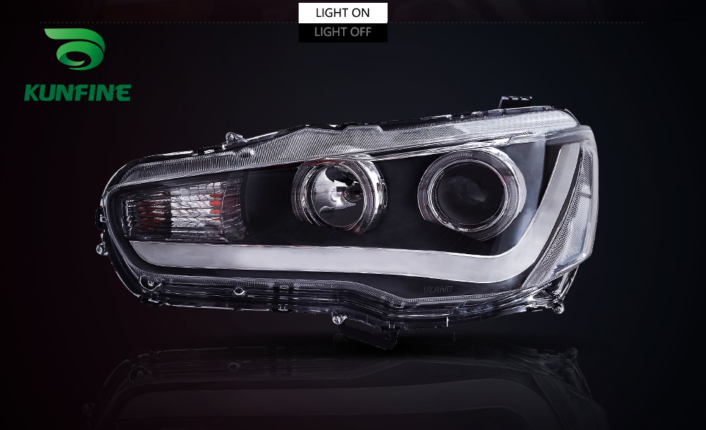 EVO ライト Amazon.com: HCMOTIONZ Headlights Assembly Fit for Mitsubishi