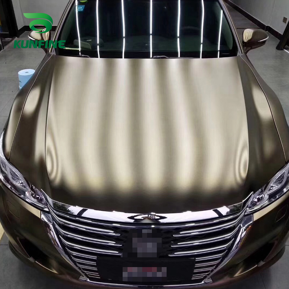 Electro Metallic Satin Golden Brown Vinyl Car Body Wrapping – CARLIKE WRAP