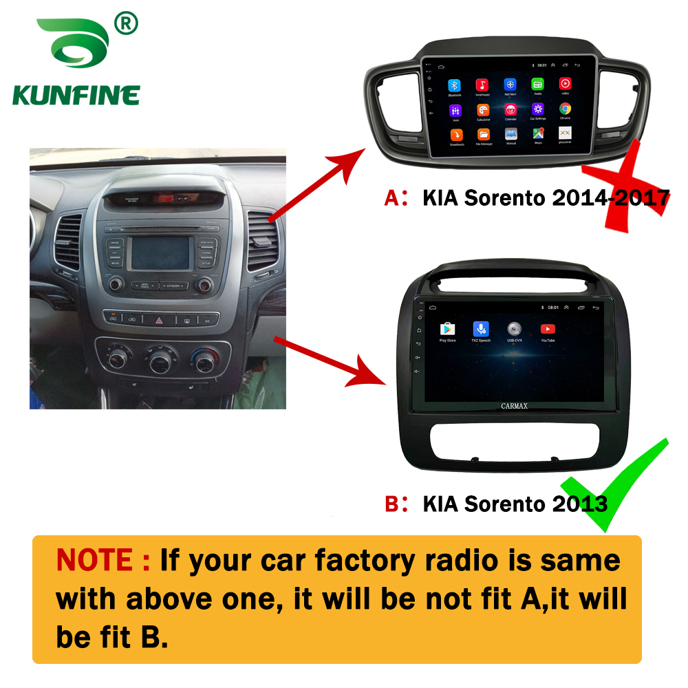 Android car stereo for KIA Sorento 2014-2017 GPS navigation