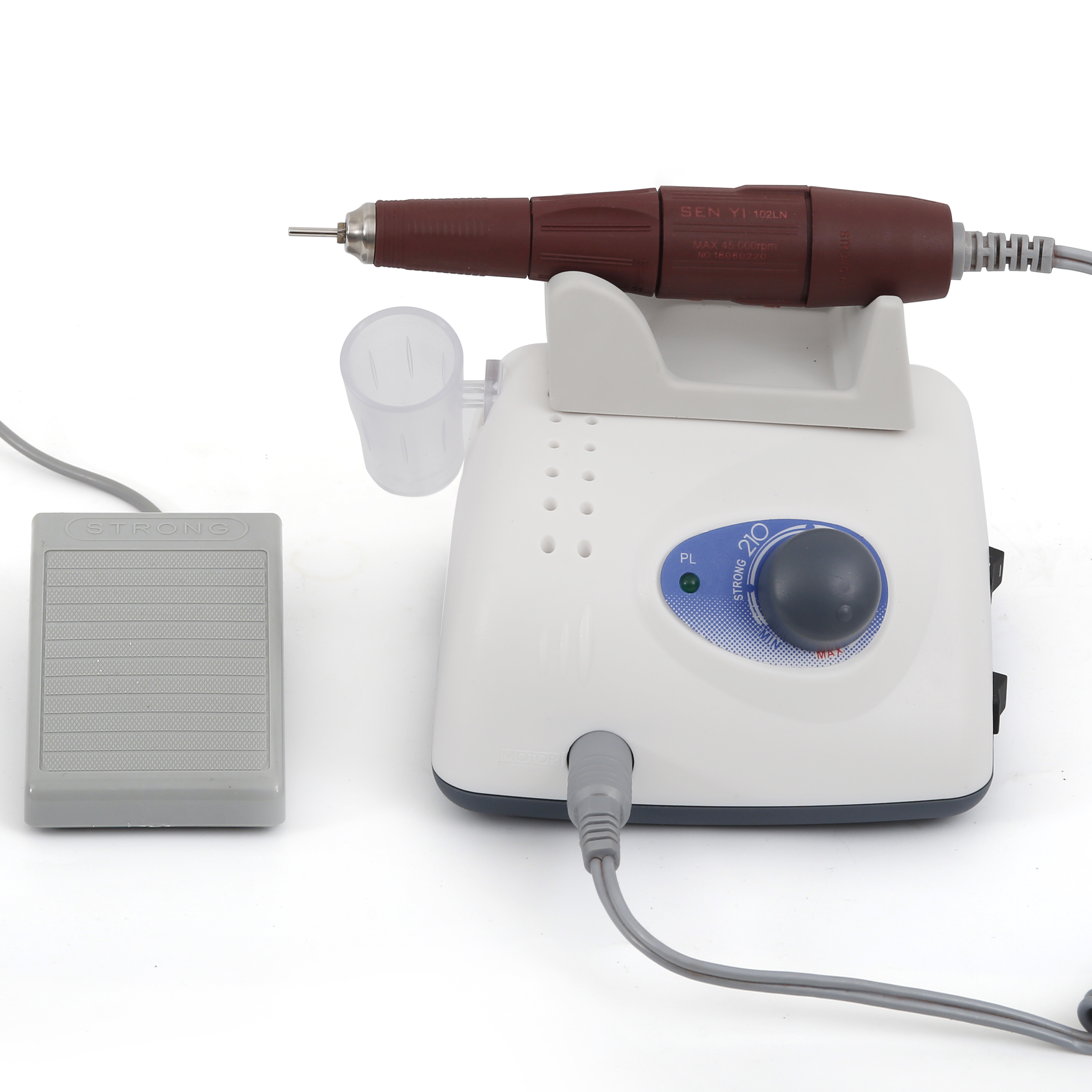45000rpm Marathon strong 210 micromotor 102LN handpiece electric nail drill machine for manicure pedicure