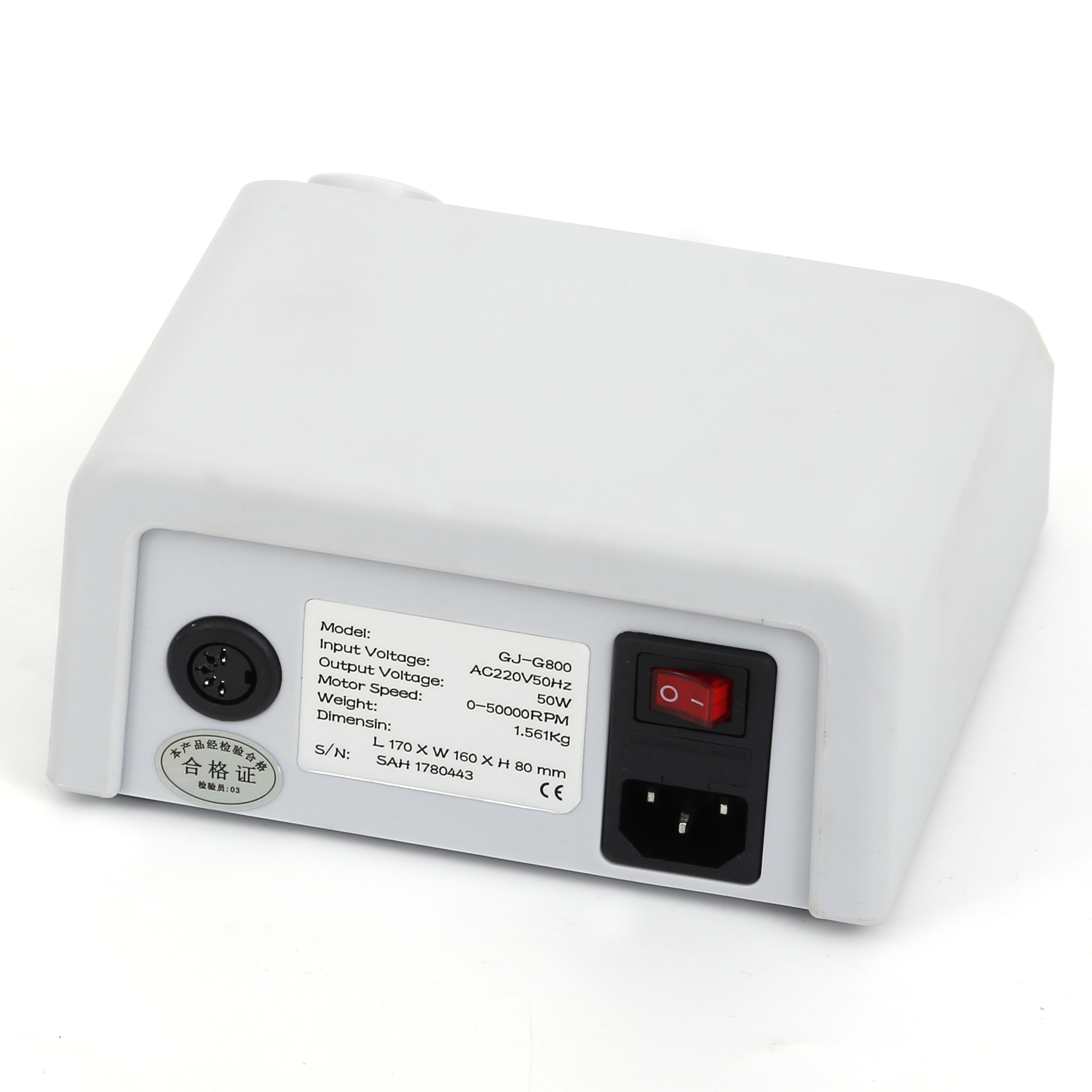 Professional High Speed 50000rpm brushless micromotor GJ-G800+Q9 handpiece lower noise dental lab micromotor by foot pedal