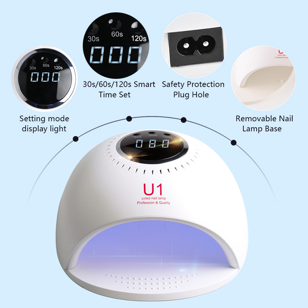 U1 84W Fast Dry UV LED automatical Nail Lamp For Nails Dryer For Manicure Gel Nail Lamp Drying Lamp For Gel Varnish