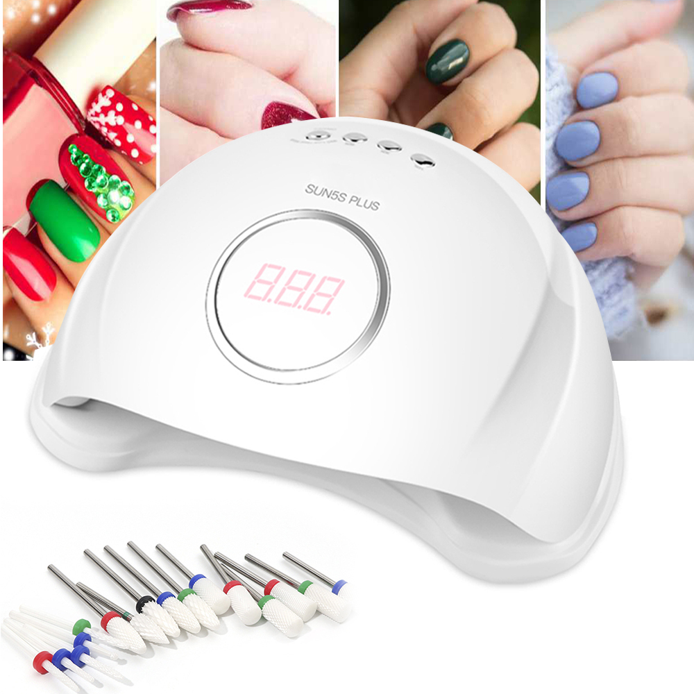 72W UV LED Lamp Gel Polish Curing Nail Dryer Smart sensor Quick-Drying 36 LED Beads Care Machine Nail Art Tools 