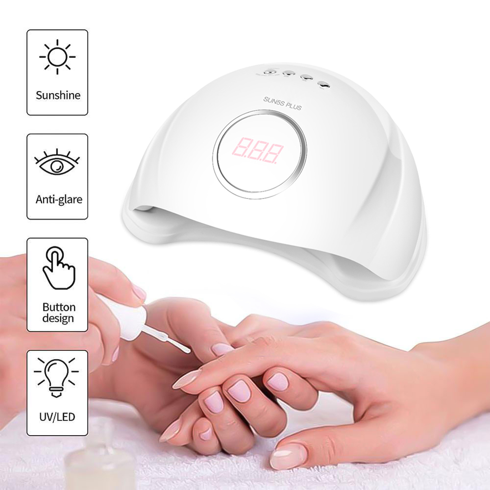72W UV LED Lamp Gel Polish Curing Nail Dryer Smart sensor Quick-Drying 36 LED Beads Care Machine Nail Art Tools 
