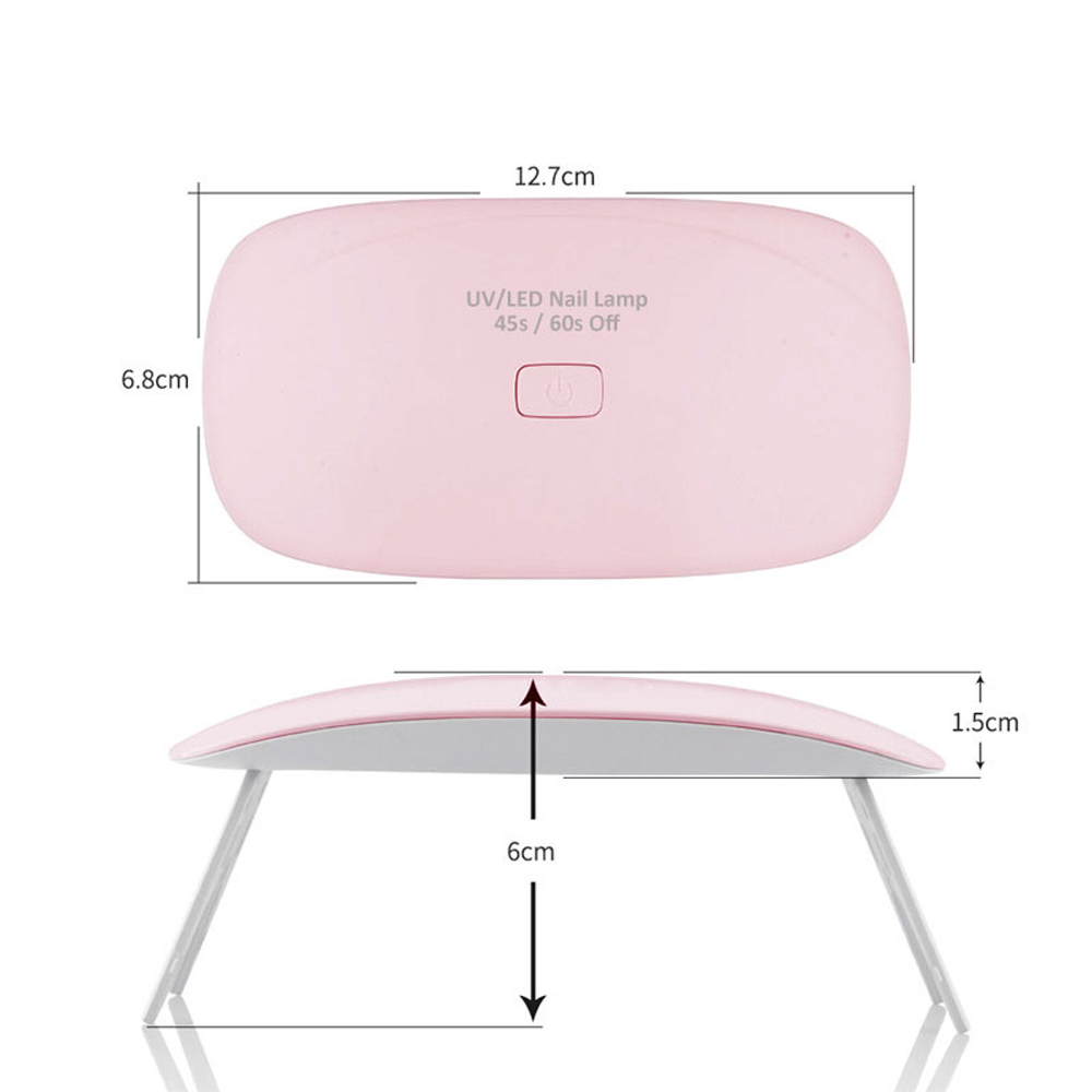 Gel Nail Polish for All Gel Dryer Mini Nail Lamp 6W USB Power Cable 45s/60s Button LED UV Lamp