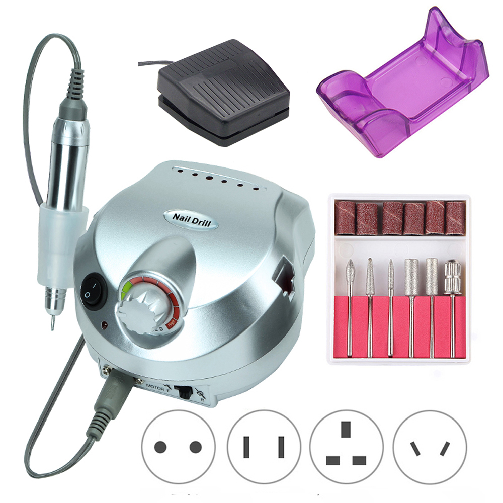 35000/20000 RPM Electric Nail Drill Machine Mill Cutter Sets For Manicure Nail Tips Manicure Electric Nail Pedicure File