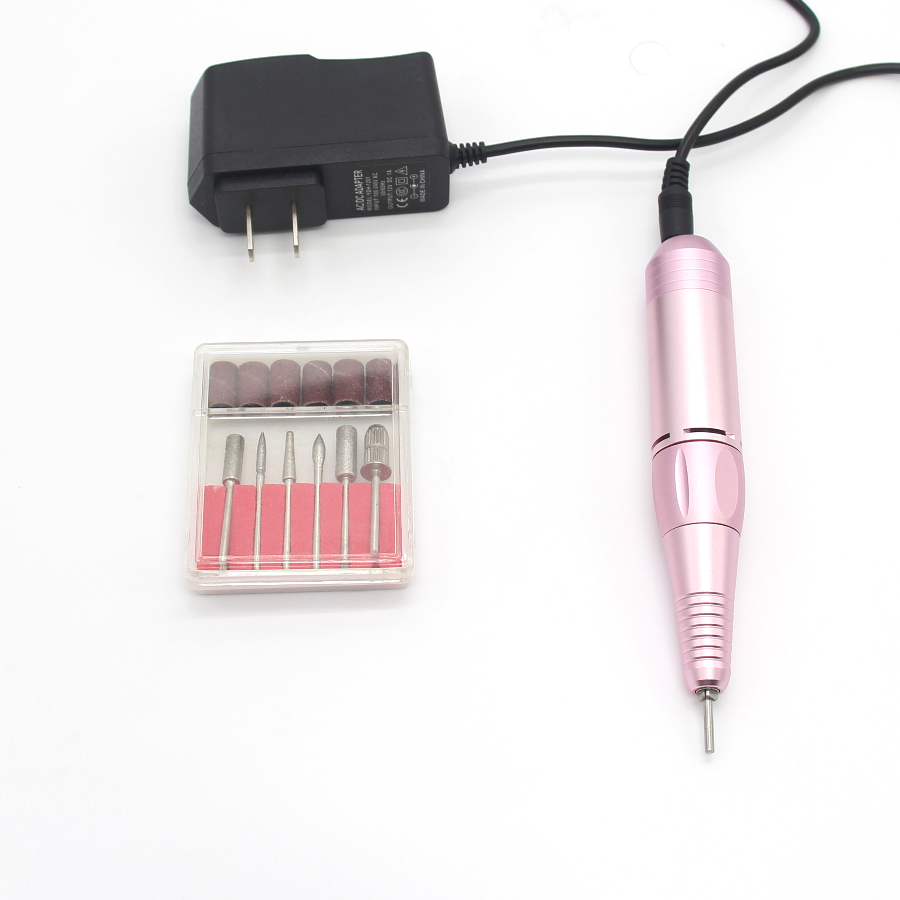 30000rpm pink portable electric nail polisher  drill nail salon tool