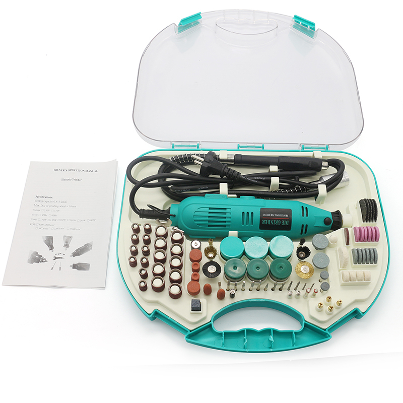 Strongdrill electric mini grinding set drill rotary tool kit for jewelry handpiece