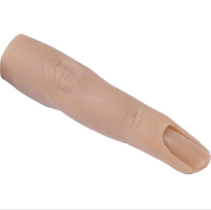 2021 Top Selling Silicone Artificial False Nail Hand Finger Practice Display Nail Art Tool - 2