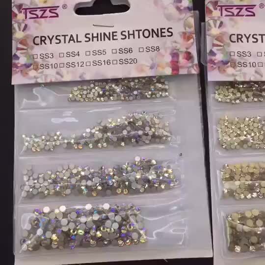 sparkle Clear Crystal FlatBack Nail Art Rhinestones Decorations manicure powder glitter