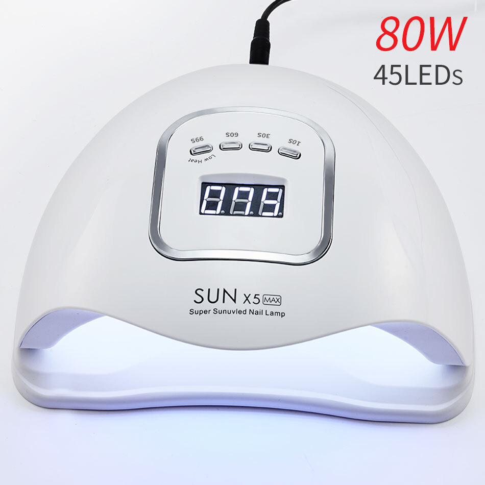 customized private logo 80W uv LED Lamp Nail Dryer 45LEDs  For Drying Gel Polish Timer Auto Sensor Manicure Tools