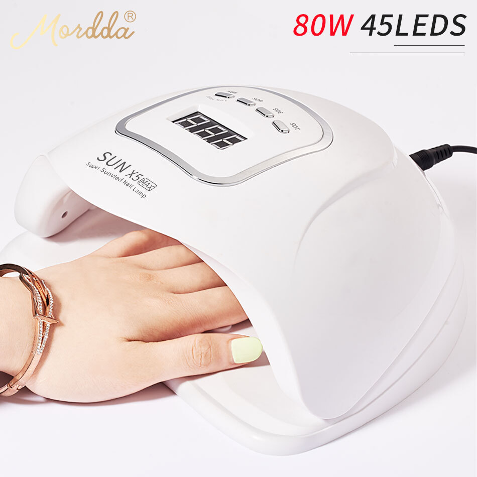 customized private logo 80W uv LED Lamp Nail Dryer 45LEDs  For Drying Gel Polish Timer Auto Sensor Manicure Tools