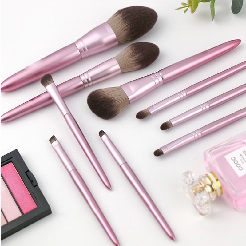 12pcs NEW arrival Make up Brushs Maquillage Powder Loose Box Belt foundation brush Maquiagem brochas - 5