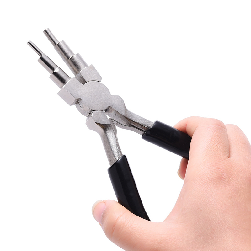 2021 hot sale 6 in 1 black upper jewelry making tool plier 6 on 1 multifunctional forceps for jewelry designer - 3