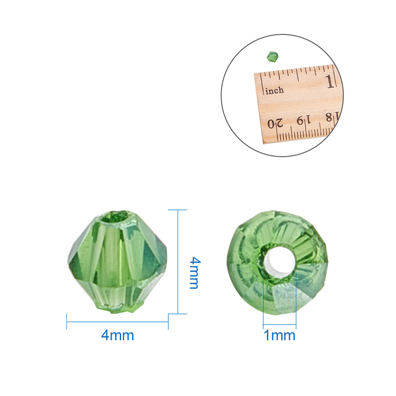 4mm Crystal Glass Beads Kit for Making Jewelry Crafts Material Plated Color Loose Spacer Beaded Wholesale - 8