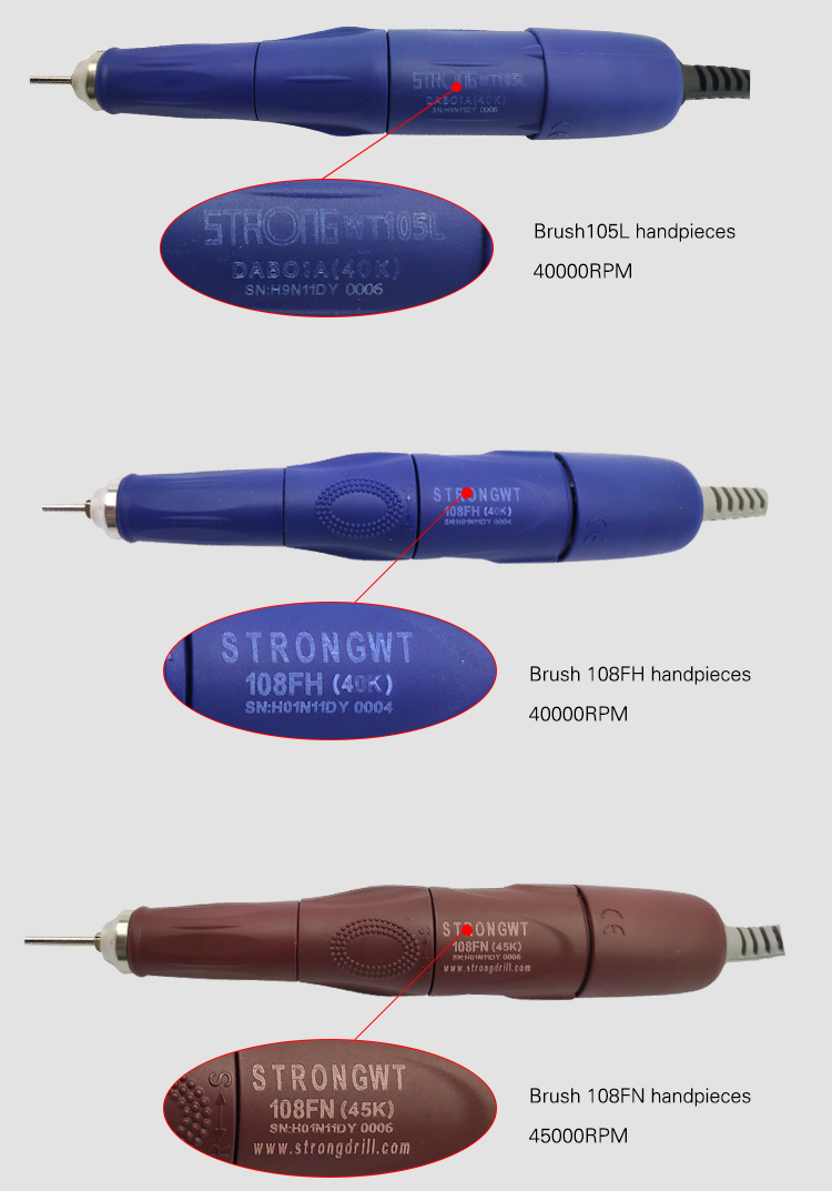 10pcs set 102LN-105L-108FH-108FN polisher armature hermostability enamel armature - 13