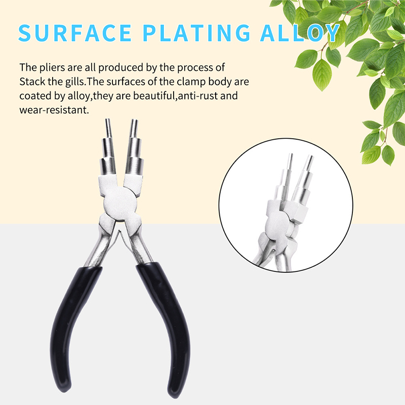 2021 hot sale 6 in 1 black upper jewelry making tool plier 6 on 1 multifunctional forceps for jewelry designer - 14