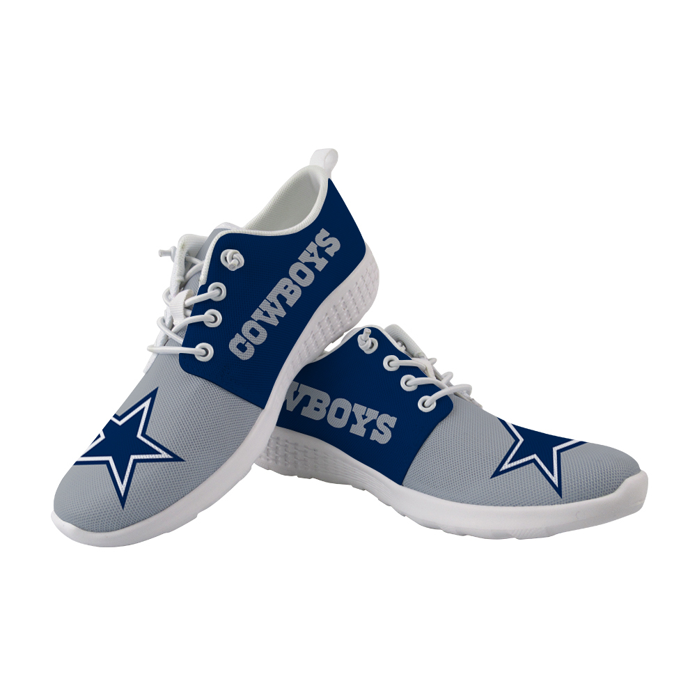 Dallas Cowboys Custom Print Sport Sneakers NFL Football Fans Flats ...