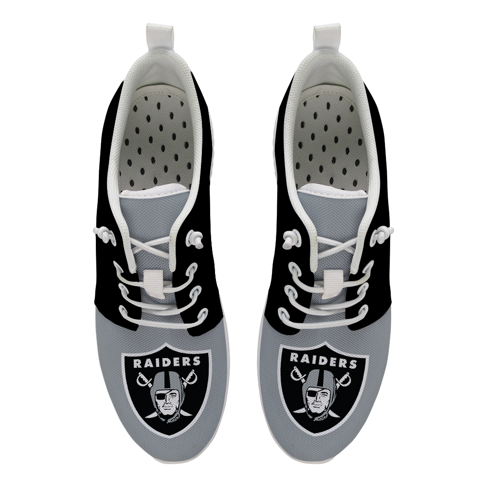 Oakland Raiders Custom Print Sport Sneakers NFL Football Fans Flats Wading Shoes MEW025 11 1560321374223 0