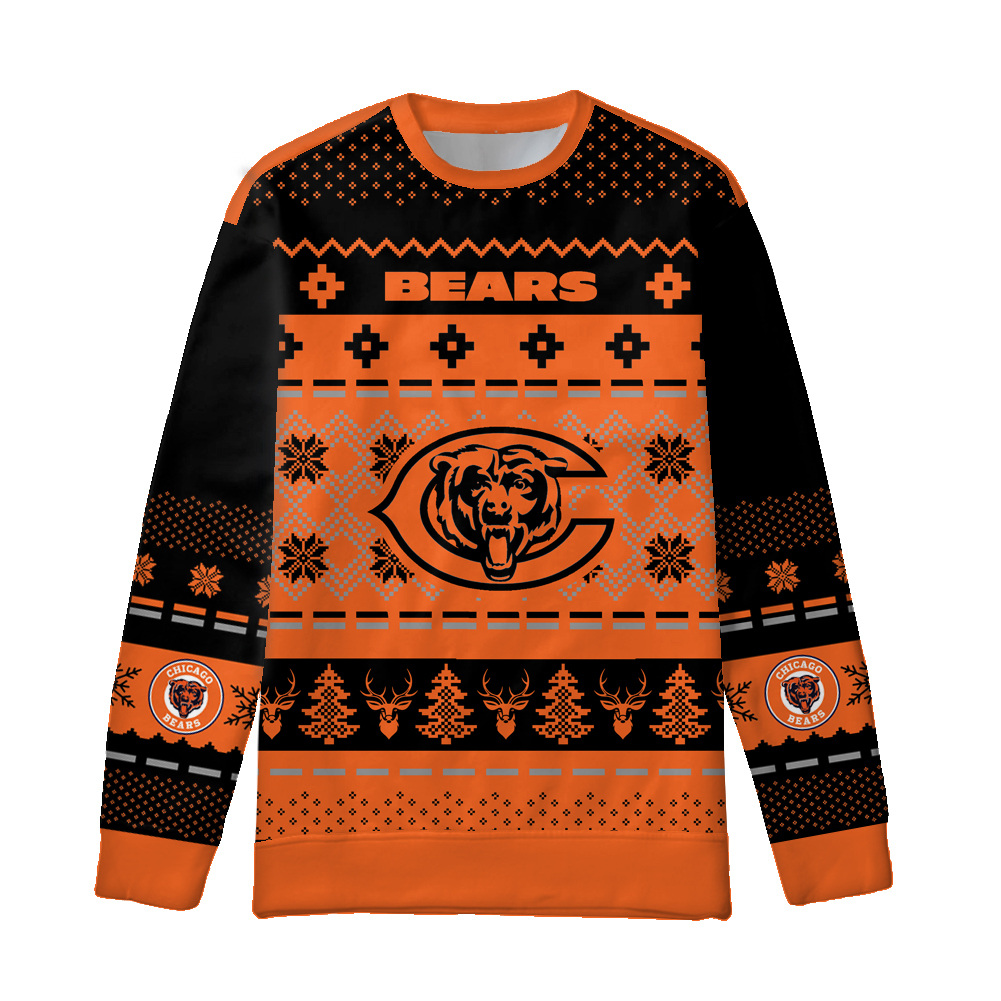 Chicago Bears Ugly Sweaters, Bears Light Up Sweaters, Bears Bluetooth Christmas  Sweaters