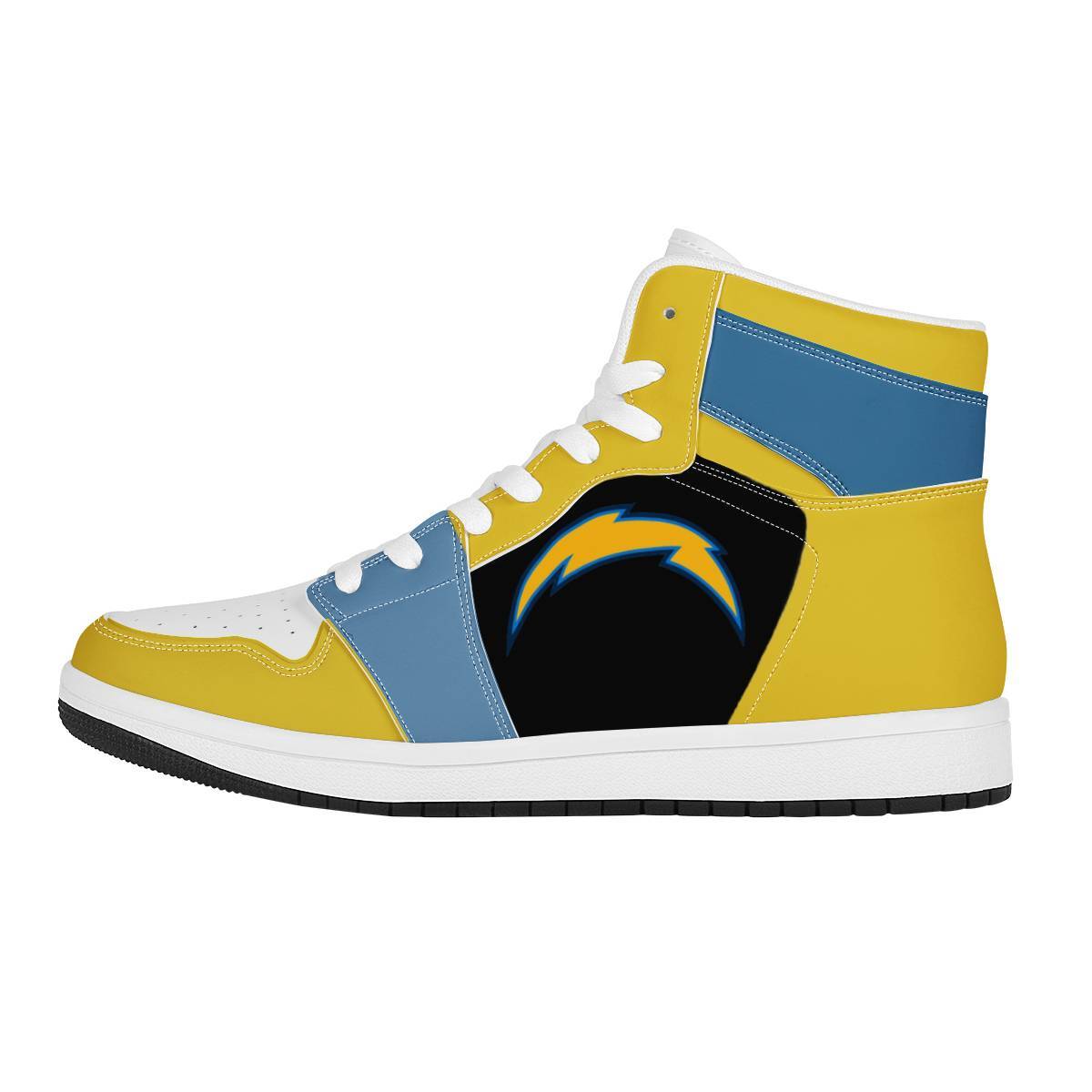 Customize Los Angeles Chargers Football Fans High Top Leather Sneakers Casual Shoes wzx0048z92 13 1596637805920 0