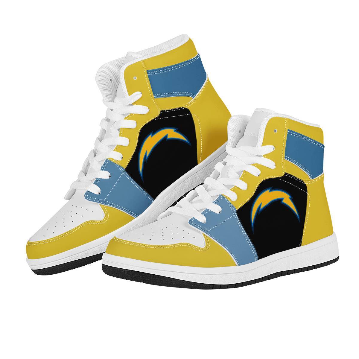 Customize Los Angeles Chargers Football Fans High Top Leather Sneakers Casual Shoes wzx0048z92 15 1596637805928 2