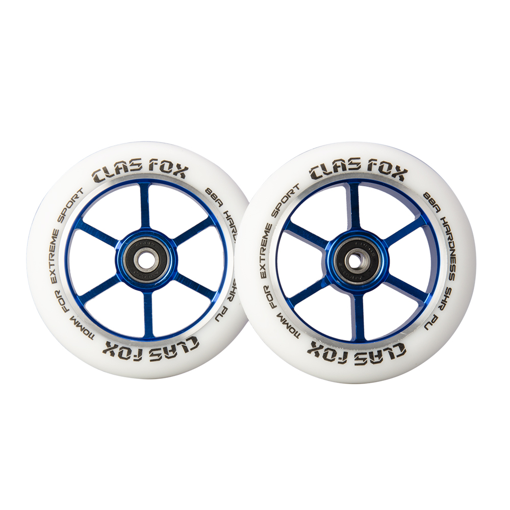 Clas Fox 110mm One Pair Pro Stunt Scooter Wheels With Abec 9 Bearings Cnc Metal Core Graviti 2pcs