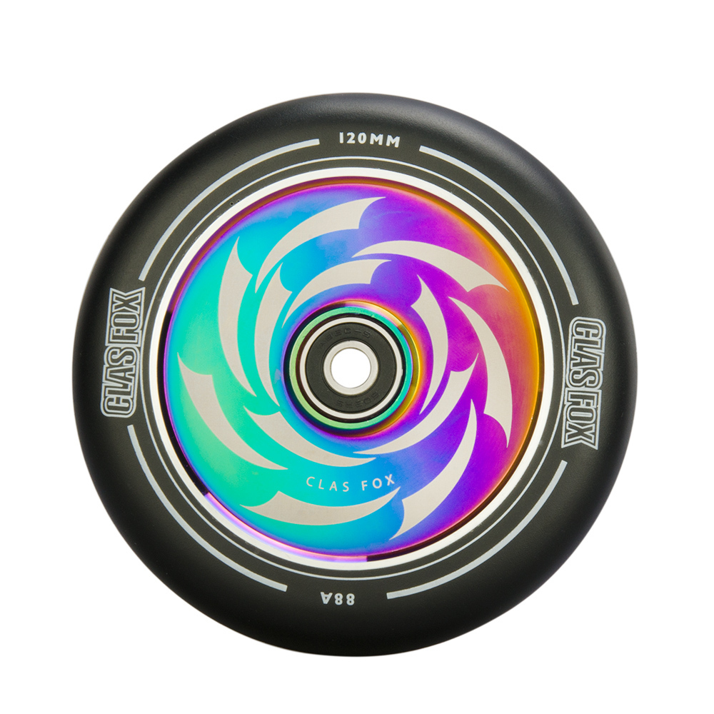 CLAS FOX 120mm 1 Pair Pro Stunt Scooter Hollow Wheels with Abec 9