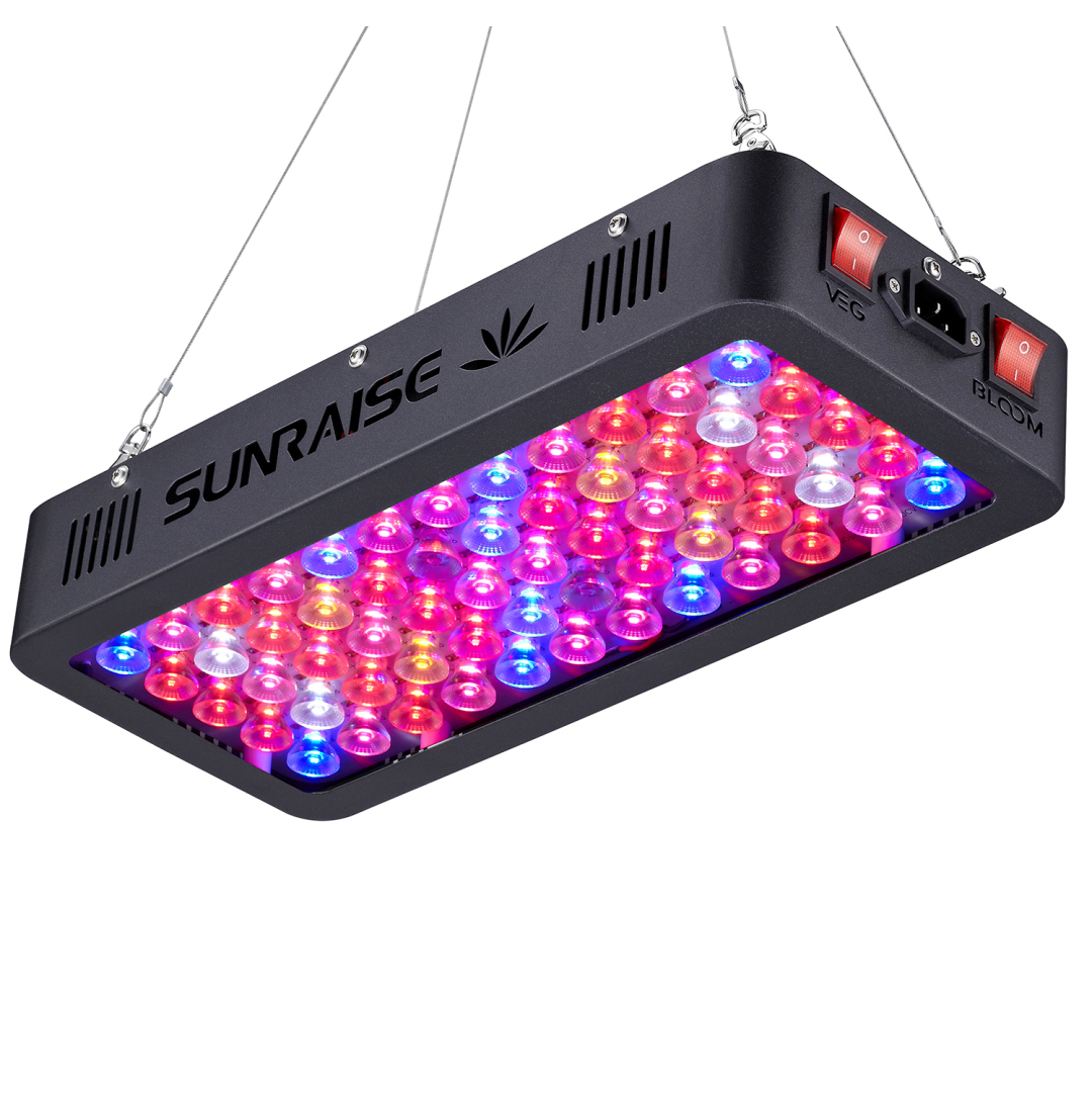 SUNRAISE S600 LED Grow Light Full Spectrum TripleChips LED Veg and Bloom Two Switches LED Grow