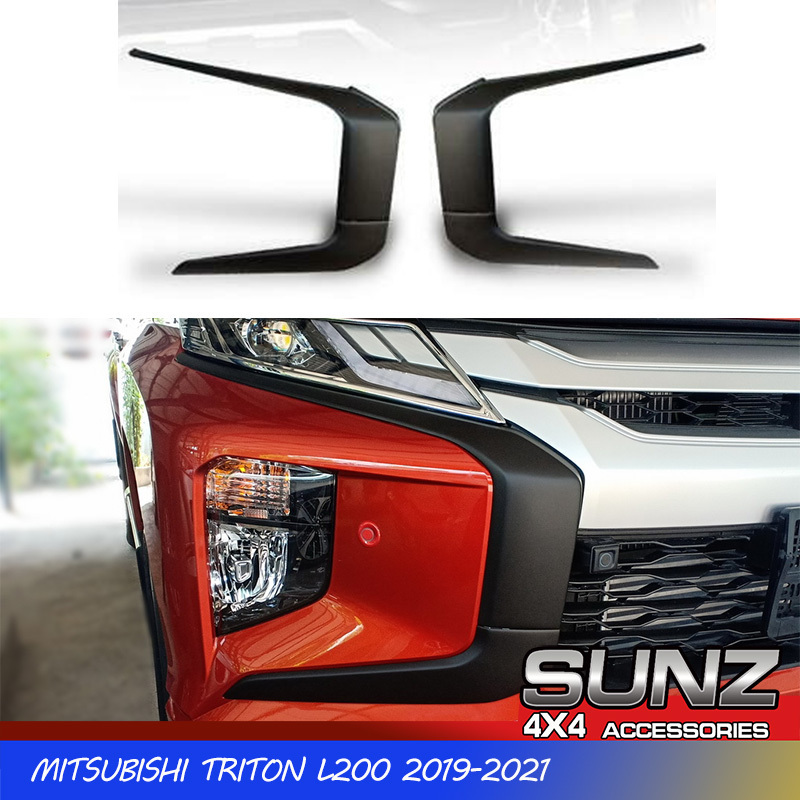 MITSUBISHI TRITON L200 2019 - 2023 FRONT BUMPER SIDE TRIM COVER ( MATTE